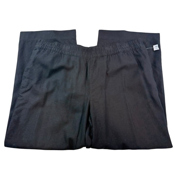 NWT Old Navy Women’s 2X Black High Rise Wide Leg Linen Blend Pants - Picture 6 of 14